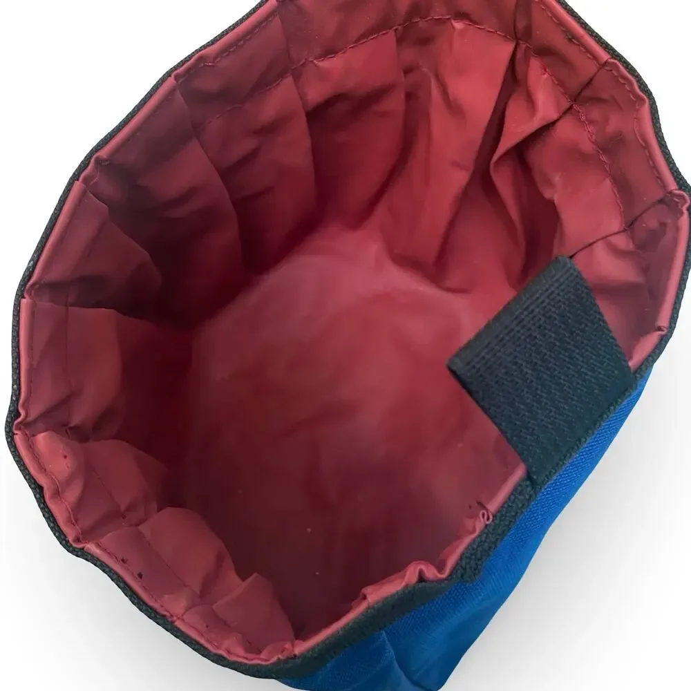 Planet Dog Treat Pouch Training Bag Blue Canvas Belt Loop Earth's Best Friend